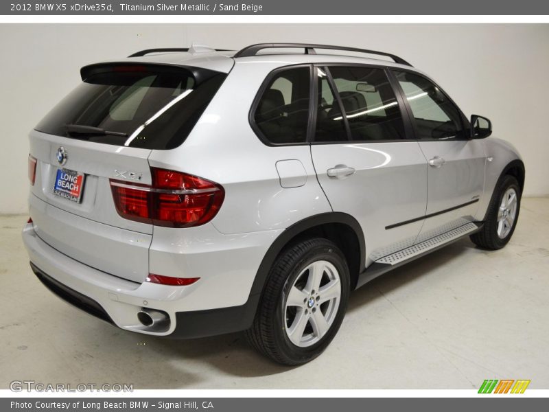 Titanium Silver Metallic / Sand Beige 2012 BMW X5 xDrive35d