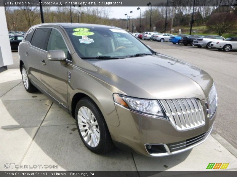 Mineral Gray Metallic / Light Stone 2012 Lincoln MKT EcoBoost AWD