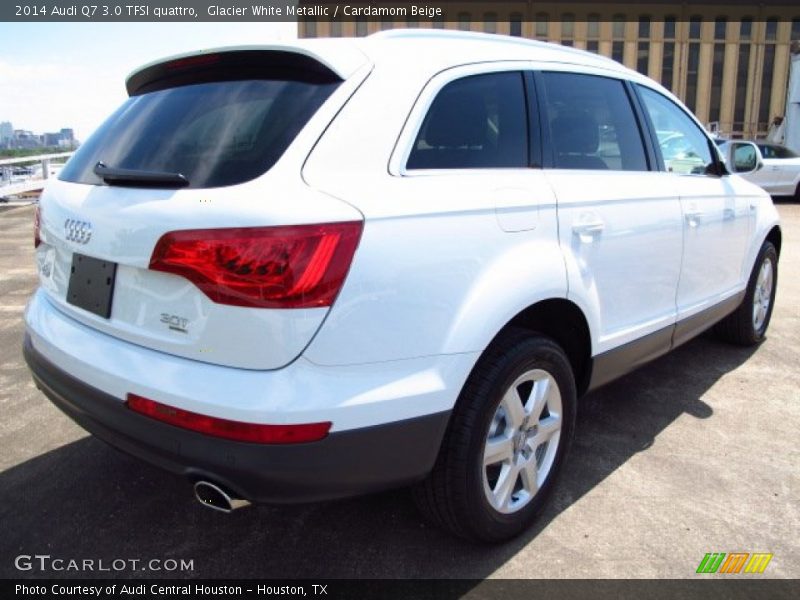Glacier White Metallic / Cardamom Beige 2014 Audi Q7 3.0 TFSI quattro