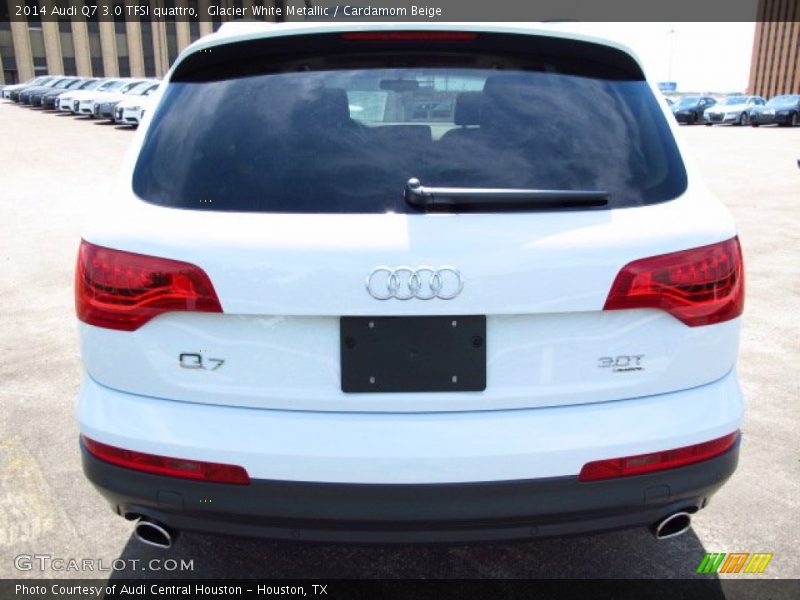 Glacier White Metallic / Cardamom Beige 2014 Audi Q7 3.0 TFSI quattro