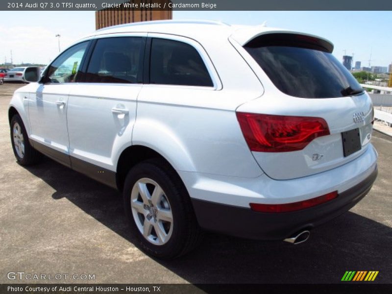 Glacier White Metallic / Cardamom Beige 2014 Audi Q7 3.0 TFSI quattro