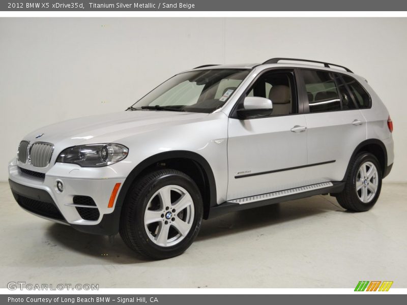 Titanium Silver Metallic / Sand Beige 2012 BMW X5 xDrive35d