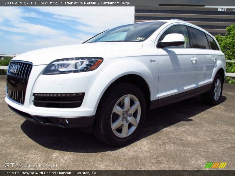 Glacier White Metallic / Cardamom Beige 2014 Audi Q7 3.0 TFSI quattro