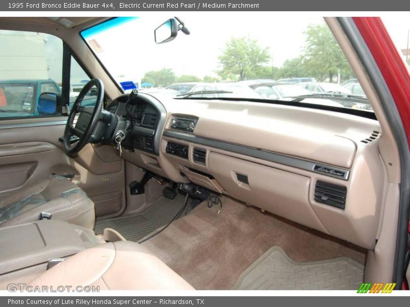 Electric Current Red Pearl / Medium Parchment 1995 Ford Bronco Eddie Bauer 4x4