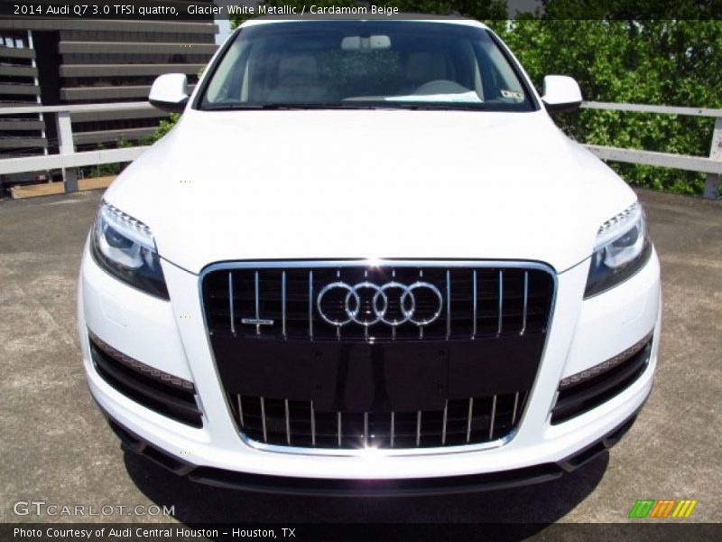 Glacier White Metallic / Cardamom Beige 2014 Audi Q7 3.0 TFSI quattro