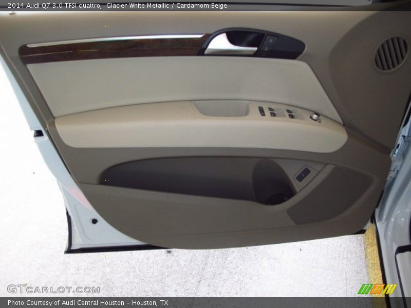 Glacier White Metallic / Cardamom Beige 2014 Audi Q7 3.0 TFSI quattro