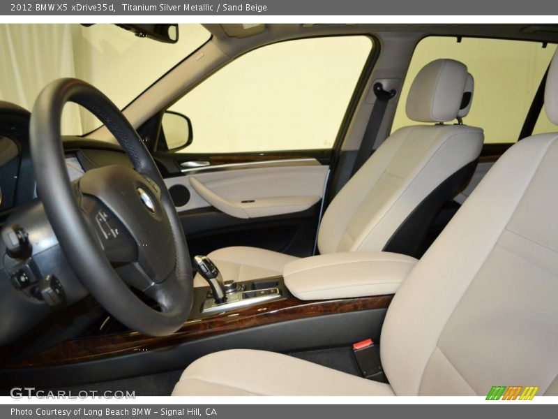 Titanium Silver Metallic / Sand Beige 2012 BMW X5 xDrive35d