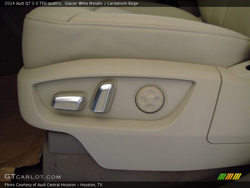 Glacier White Metallic / Cardamom Beige 2014 Audi Q7 3.0 TFSI quattro