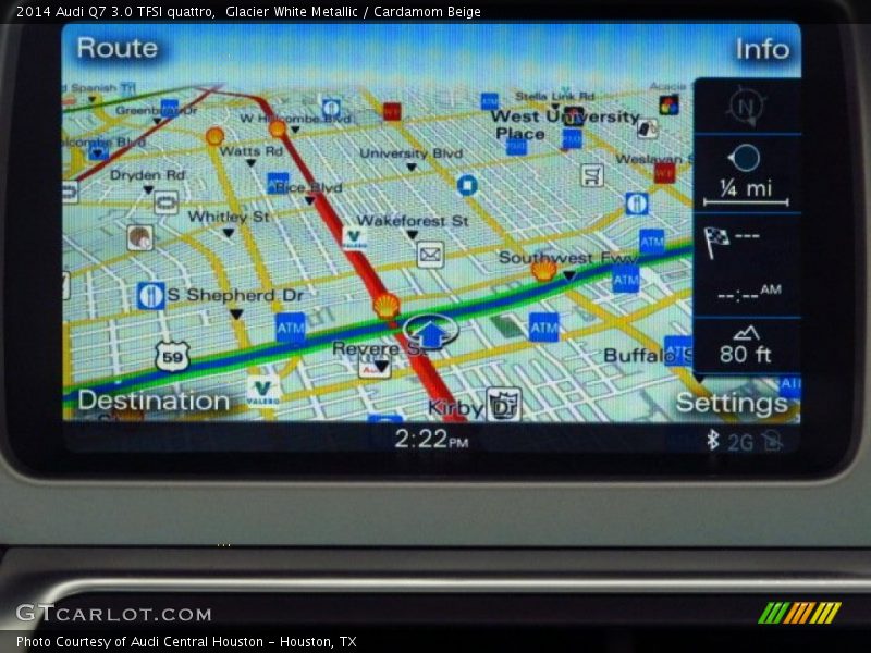 Navigation of 2014 Q7 3.0 TFSI quattro