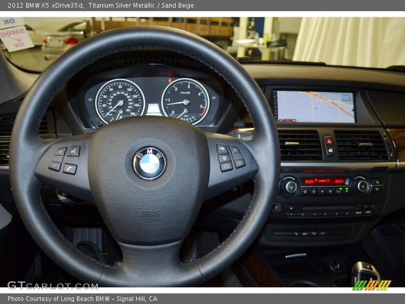 Titanium Silver Metallic / Sand Beige 2012 BMW X5 xDrive35d