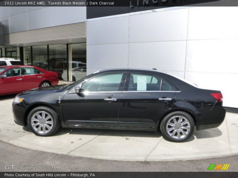 Tuxedo Black Metallic / Dark Charcoal 2012 Lincoln MKZ AWD