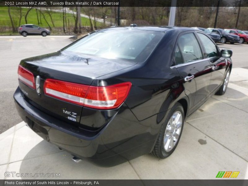 Tuxedo Black Metallic / Dark Charcoal 2012 Lincoln MKZ AWD