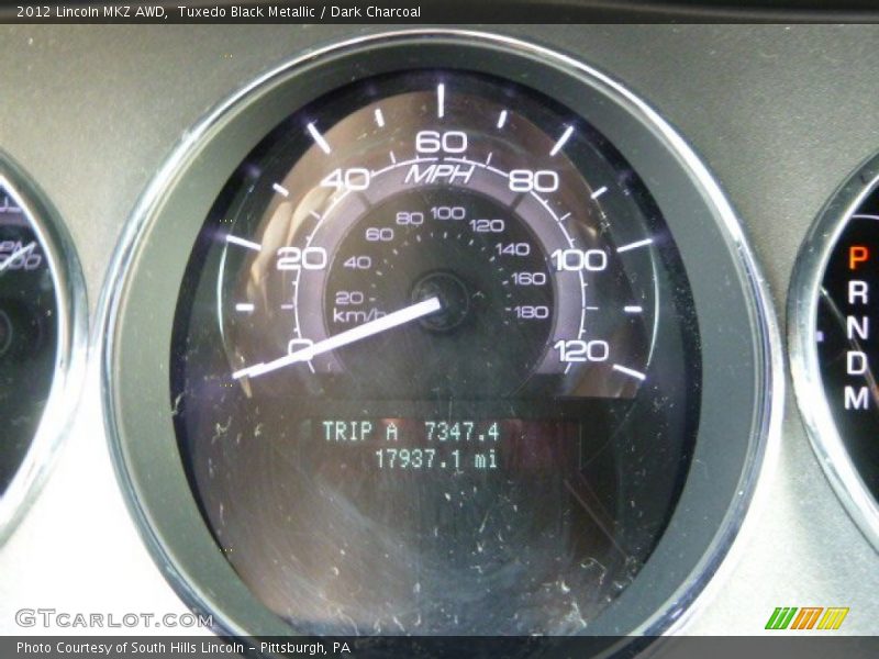 Tuxedo Black Metallic / Dark Charcoal 2012 Lincoln MKZ AWD