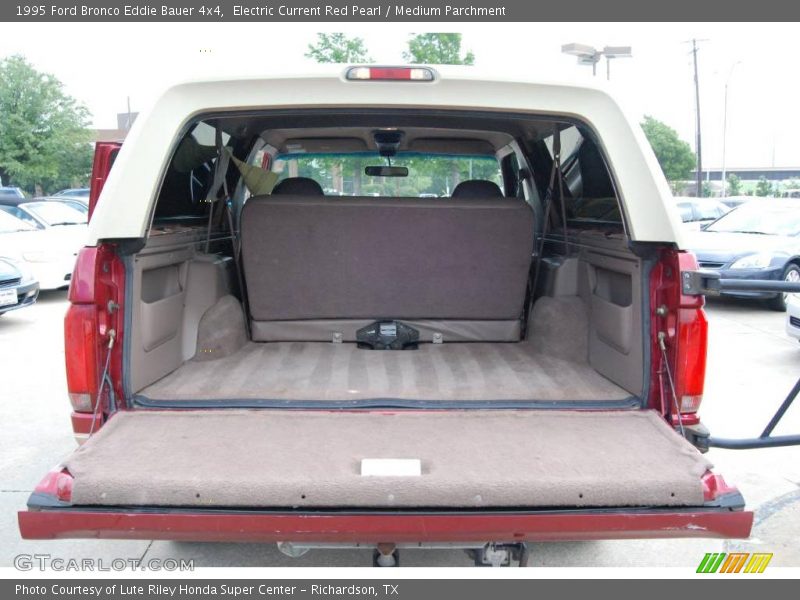 Electric Current Red Pearl / Medium Parchment 1995 Ford Bronco Eddie Bauer 4x4