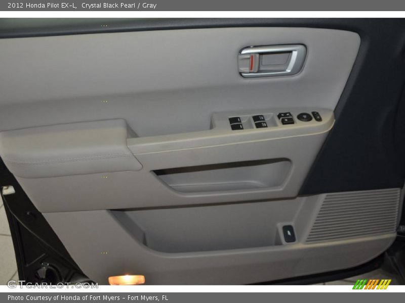 Crystal Black Pearl / Gray 2012 Honda Pilot EX-L