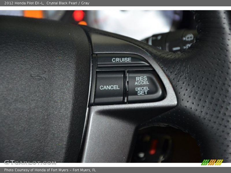Crystal Black Pearl / Gray 2012 Honda Pilot EX-L