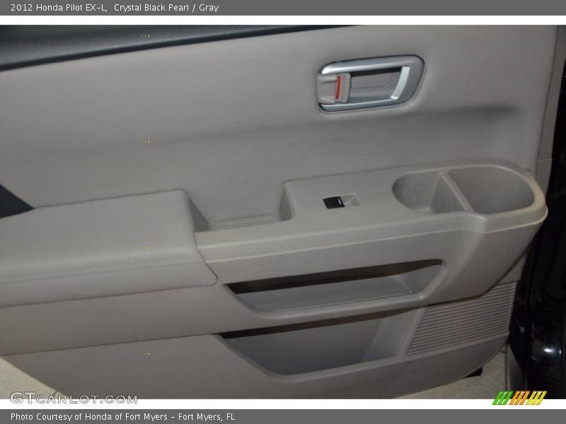 Crystal Black Pearl / Gray 2012 Honda Pilot EX-L