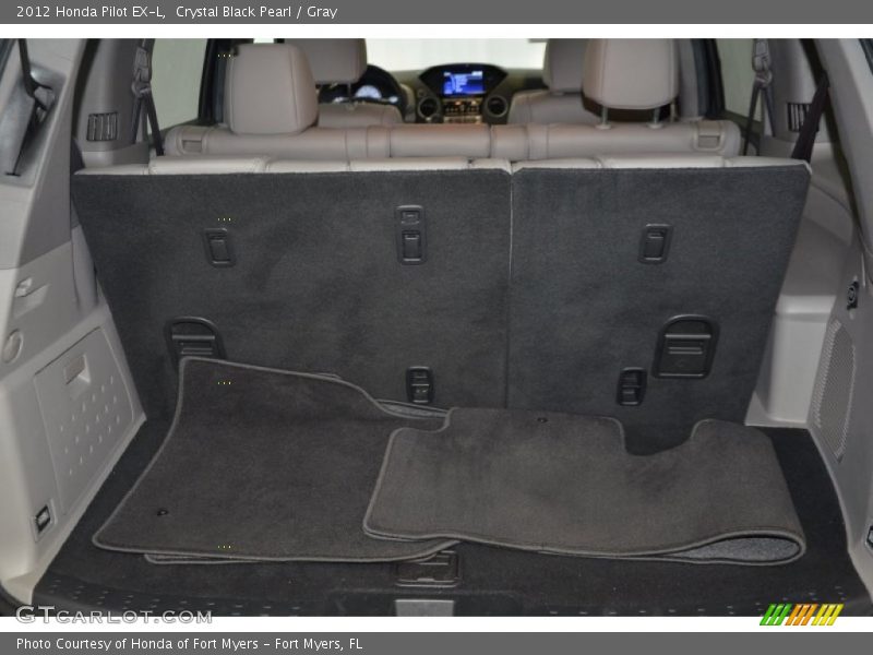 Crystal Black Pearl / Gray 2012 Honda Pilot EX-L