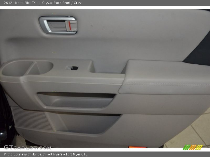 Crystal Black Pearl / Gray 2012 Honda Pilot EX-L