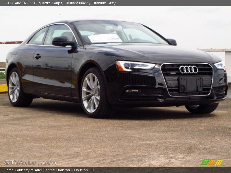 Brilliant Black / Titanium Gray 2014 Audi A5 2.0T quattro Coupe