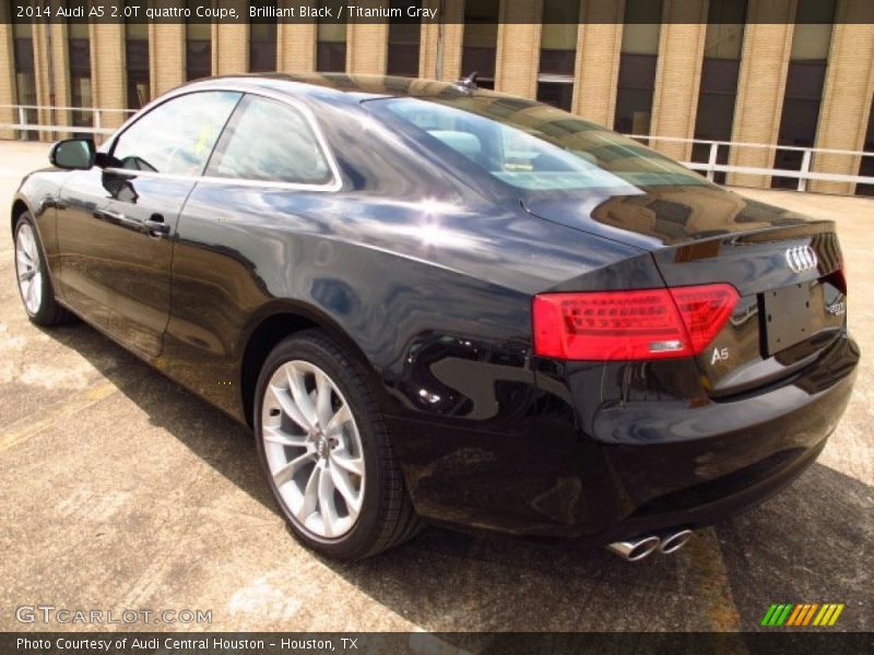 Brilliant Black / Titanium Gray 2014 Audi A5 2.0T quattro Coupe