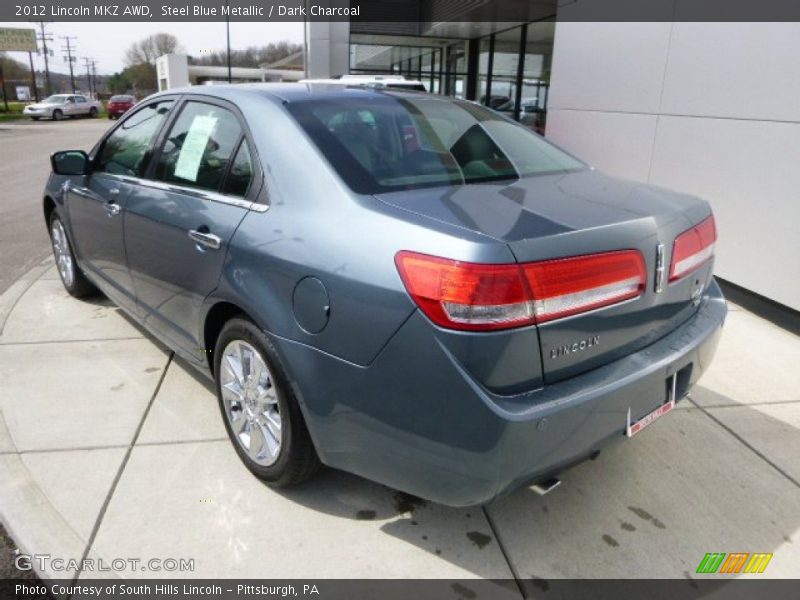 Steel Blue Metallic / Dark Charcoal 2012 Lincoln MKZ AWD