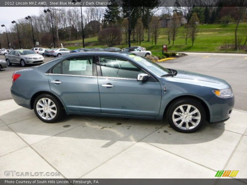 Steel Blue Metallic / Dark Charcoal 2012 Lincoln MKZ AWD