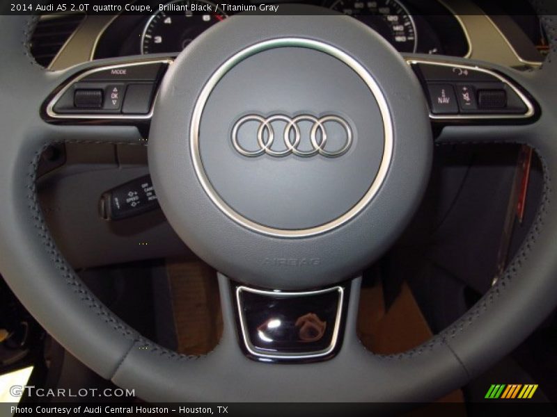 Brilliant Black / Titanium Gray 2014 Audi A5 2.0T quattro Coupe