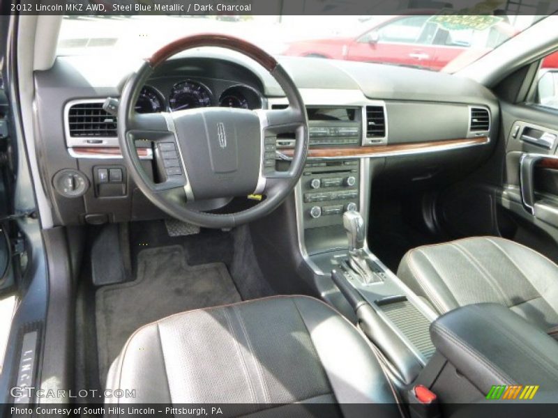 Steel Blue Metallic / Dark Charcoal 2012 Lincoln MKZ AWD