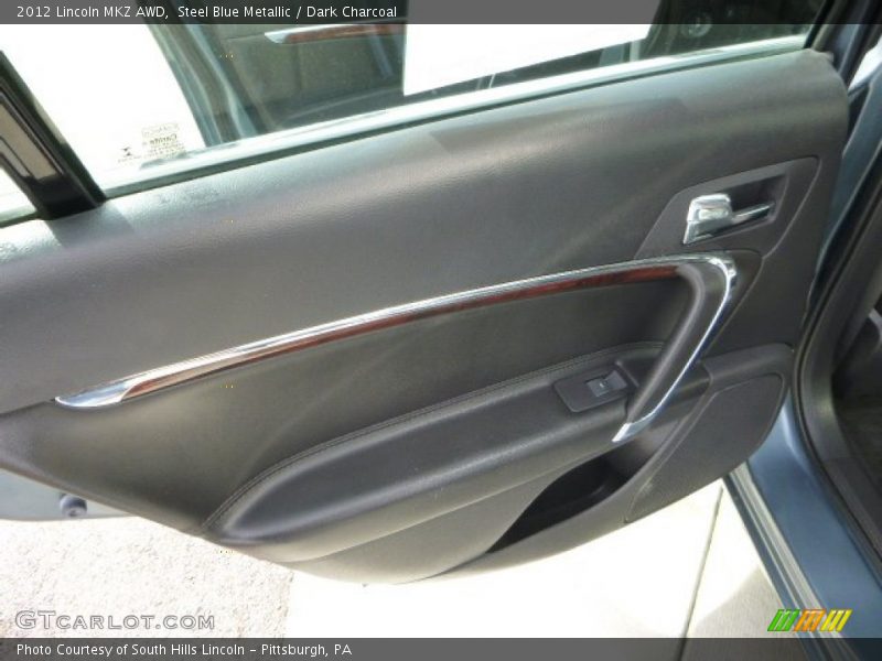 Steel Blue Metallic / Dark Charcoal 2012 Lincoln MKZ AWD