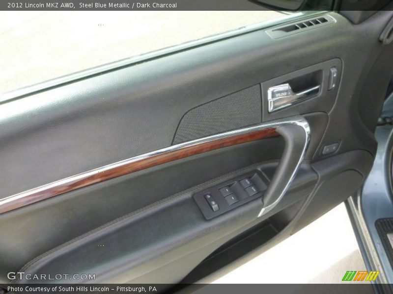Steel Blue Metallic / Dark Charcoal 2012 Lincoln MKZ AWD
