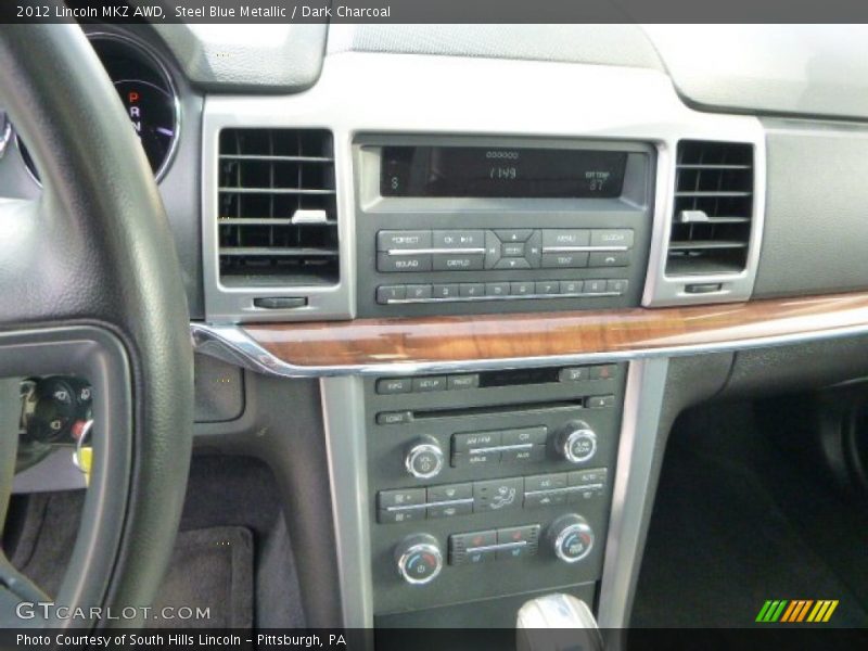 Steel Blue Metallic / Dark Charcoal 2012 Lincoln MKZ AWD