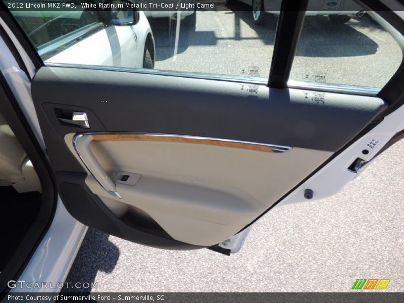 White Platinum Metallic Tri-Coat / Light Camel 2012 Lincoln MKZ FWD