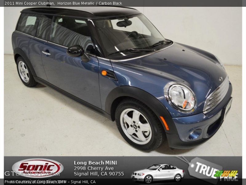 Horizon Blue Metallic / Carbon Black 2011 Mini Cooper Clubman