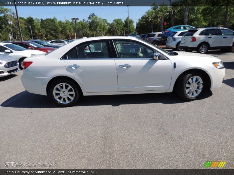 White Platinum Metallic Tri-Coat / Light Camel 2012 Lincoln MKZ FWD