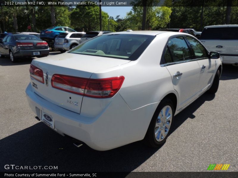 White Platinum Metallic Tri-Coat / Light Camel 2012 Lincoln MKZ FWD