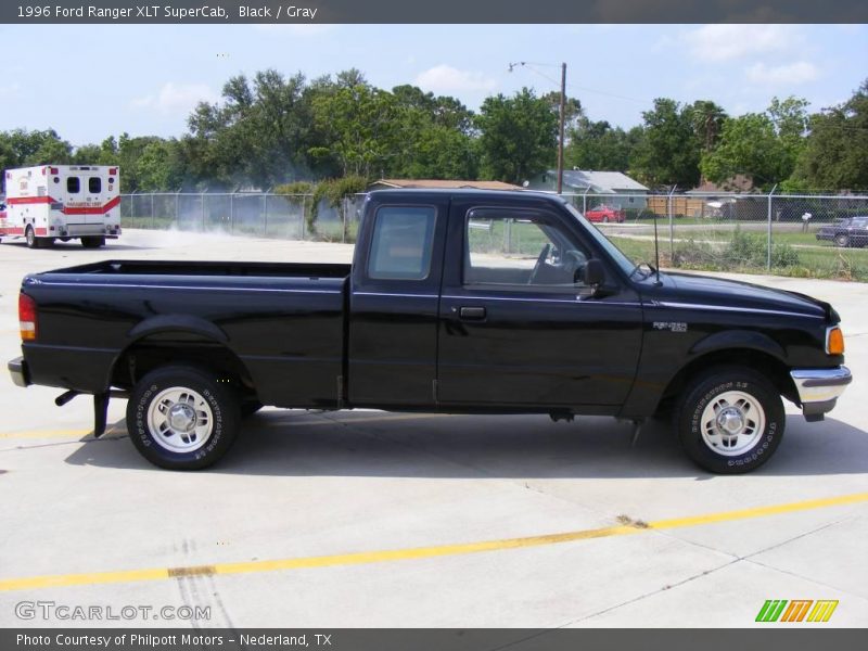 Black / Gray 1996 Ford Ranger XLT SuperCab