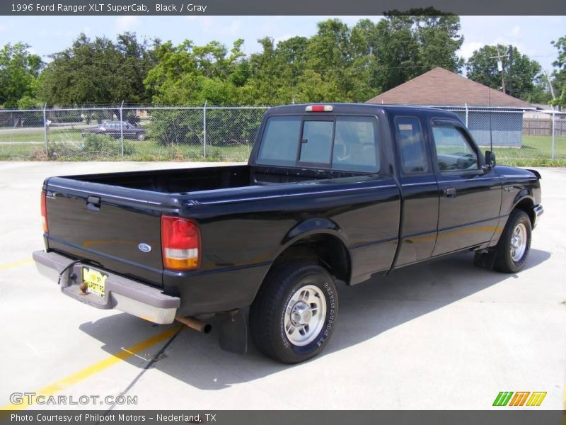 Black / Gray 1996 Ford Ranger XLT SuperCab