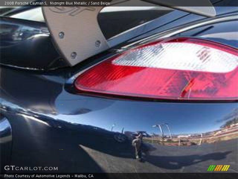 Midnight Blue Metallic / Sand Beige 2008 Porsche Cayman S