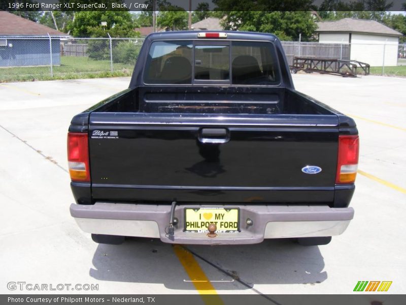 Black / Gray 1996 Ford Ranger XLT SuperCab