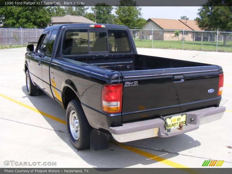 Black / Gray 1996 Ford Ranger XLT SuperCab