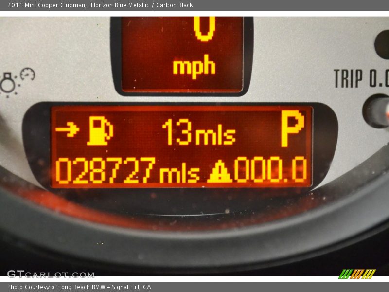 Horizon Blue Metallic / Carbon Black 2011 Mini Cooper Clubman