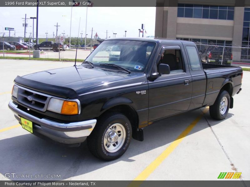 Black / Gray 1996 Ford Ranger XLT SuperCab