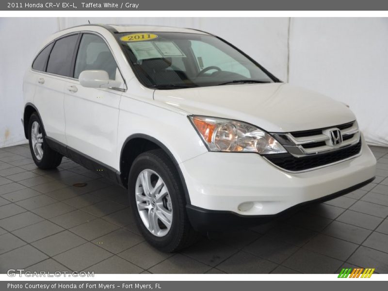 Taffeta White / Gray 2011 Honda CR-V EX-L