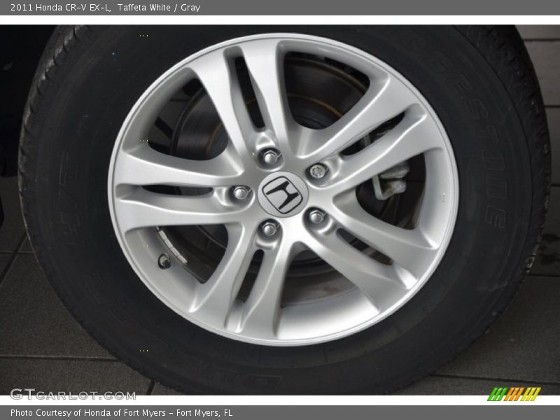 Taffeta White / Gray 2011 Honda CR-V EX-L