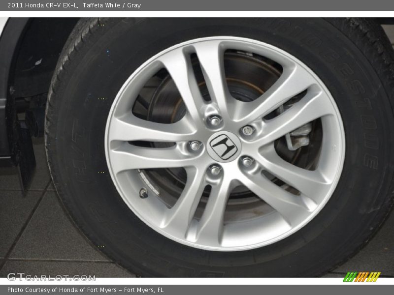 Taffeta White / Gray 2011 Honda CR-V EX-L