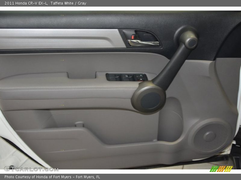 Taffeta White / Gray 2011 Honda CR-V EX-L