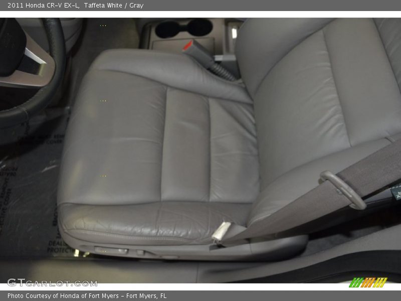 Taffeta White / Gray 2011 Honda CR-V EX-L