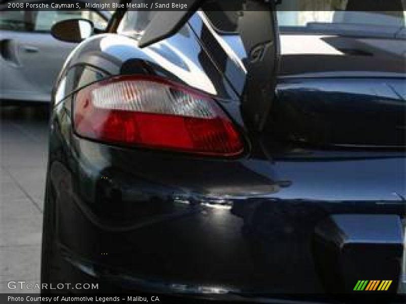 Midnight Blue Metallic / Sand Beige 2008 Porsche Cayman S