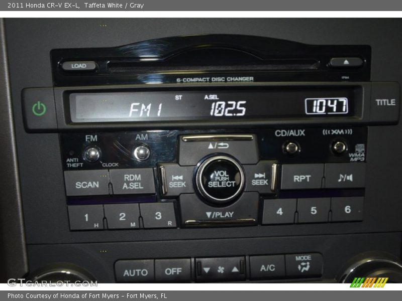 Taffeta White / Gray 2011 Honda CR-V EX-L
